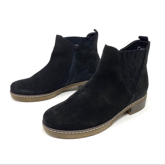 Gabor black suede leather ankle boots 92.726.47 - Picture 2 of 7